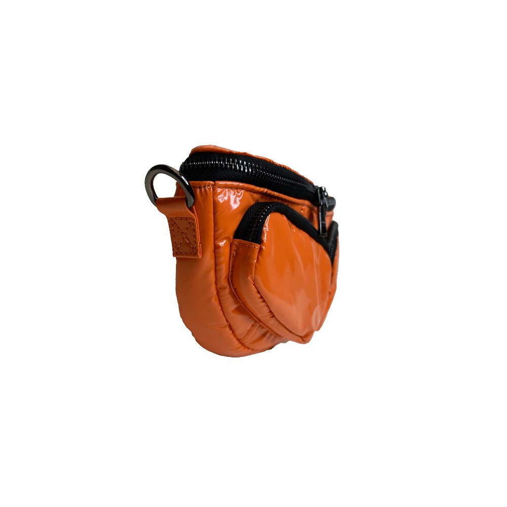 Rachel Double Pocket Puffy Sling/Waist Bag w/Black Resin Cha - Robbi & Angel