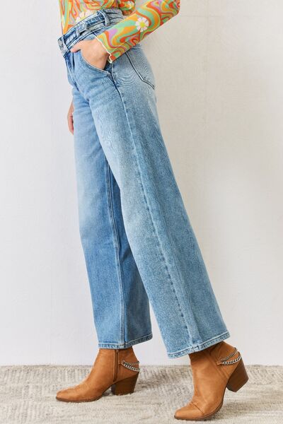 Kancan High Waist Wide Leg Jeans - Robbi & Angel
