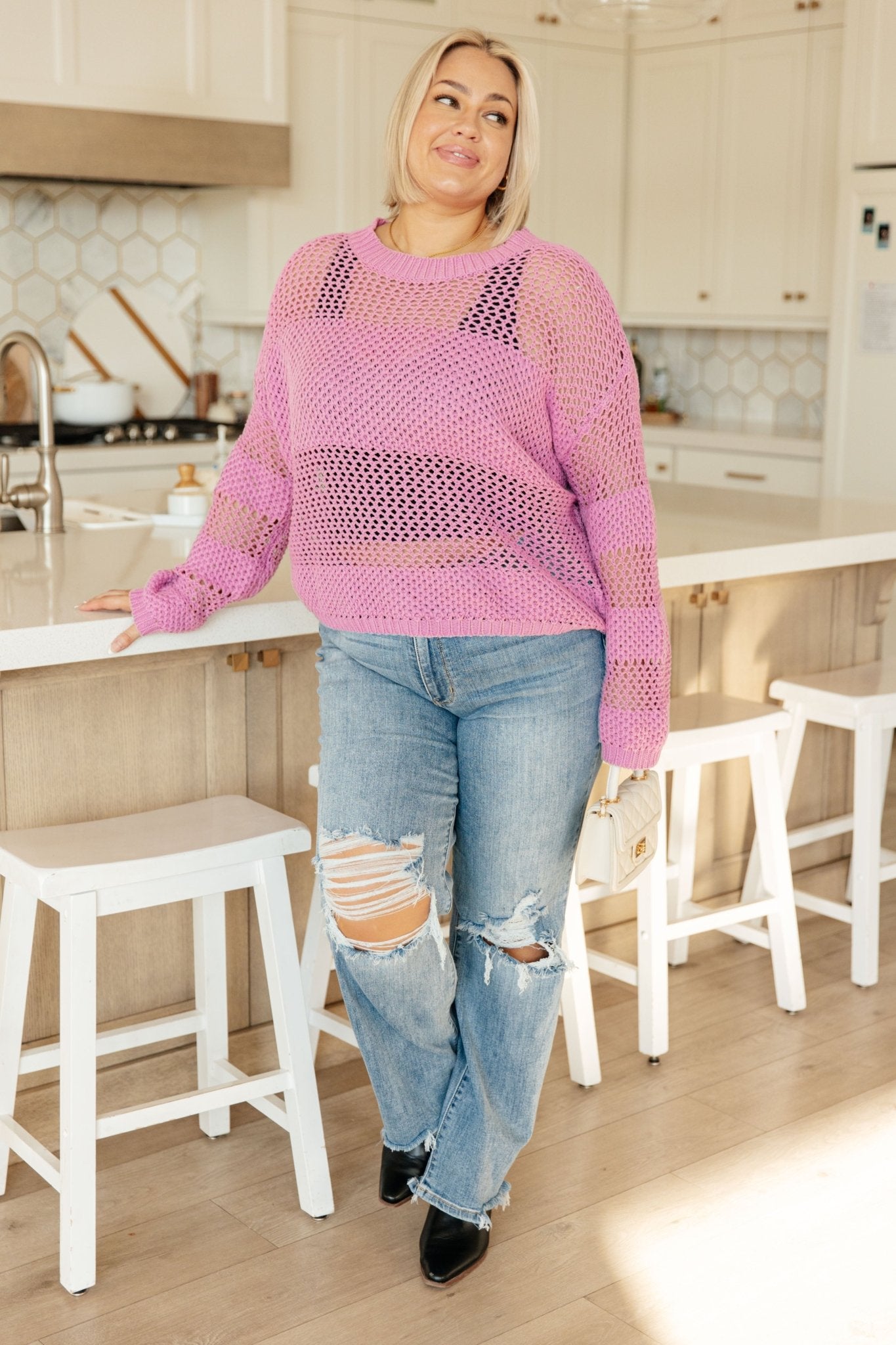 My Latest Love Loose Knit Sweater - Robbi & Angel