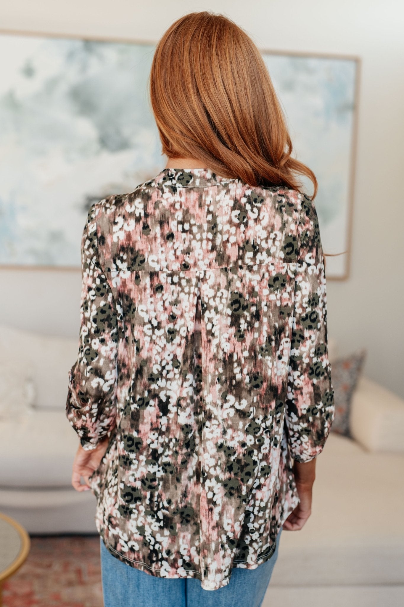 Little Lovely Blouse in Mocha Multi - Robbi & Angel
