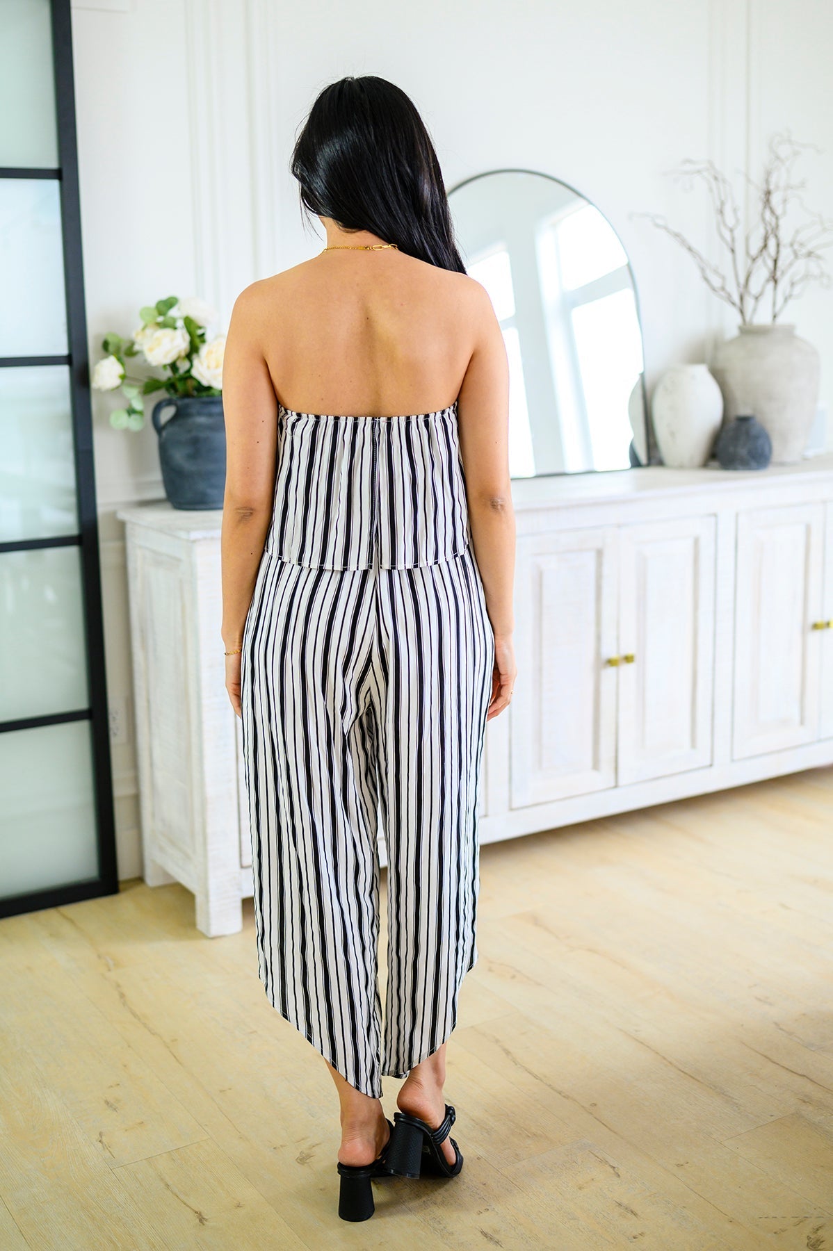 Modern Stripes Sleeveless Jumpsuit - Robbi & Angel
