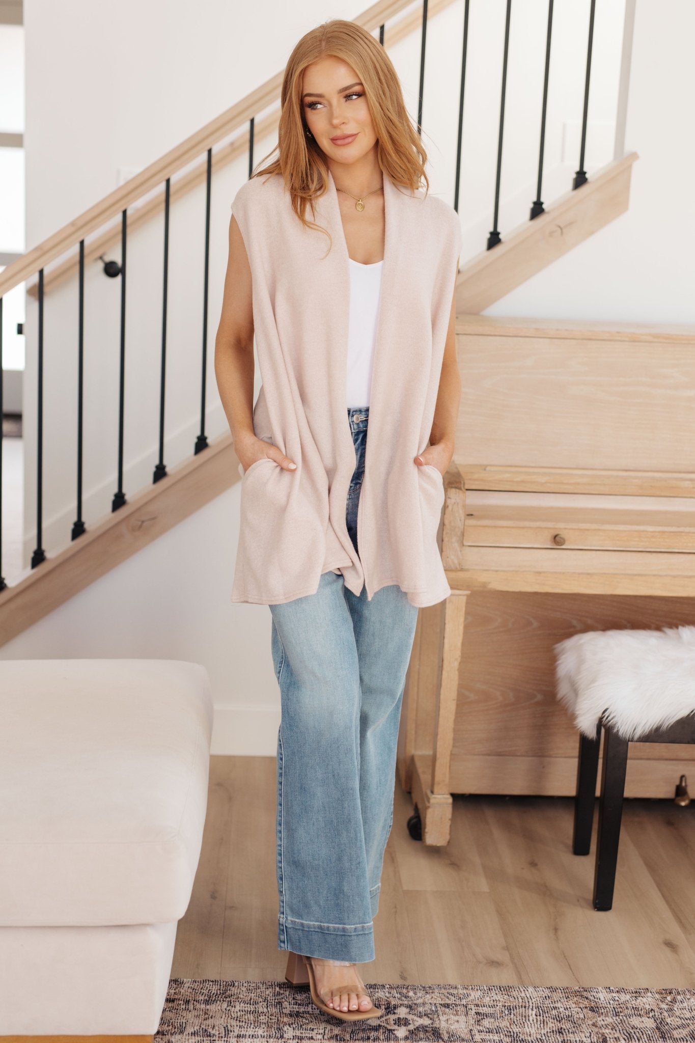 Surely a Win Sleeveless Cardigan - Robbi & Angel