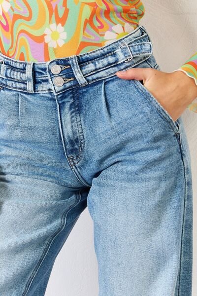 Kancan High Waist Wide Leg Jeans - Robbi & Angel