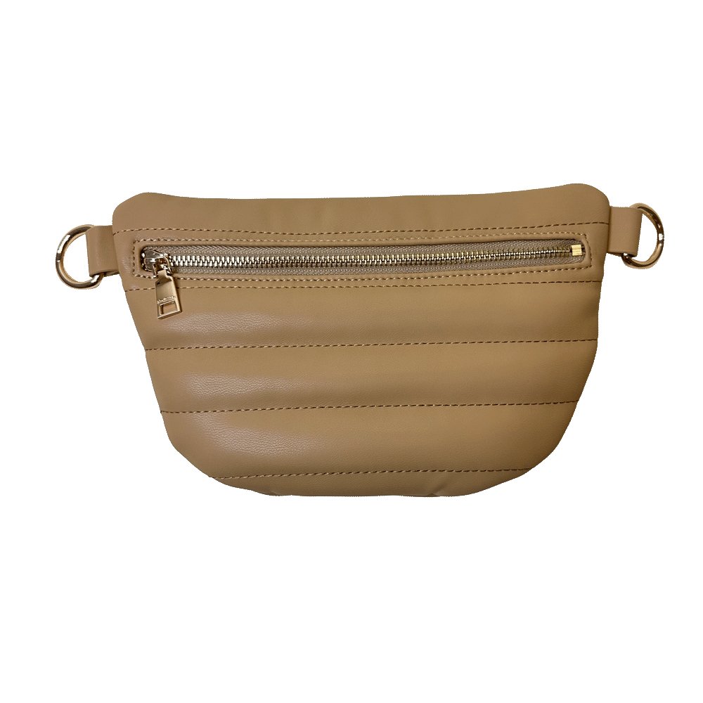 Stacy Small Quilted Faux Leather Waist/Sling Bag - Robbi & Angel