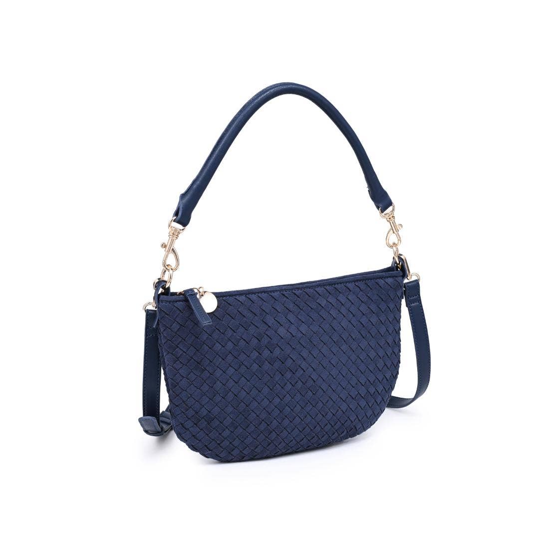 Jordan Faux Woven Suede Crossbody