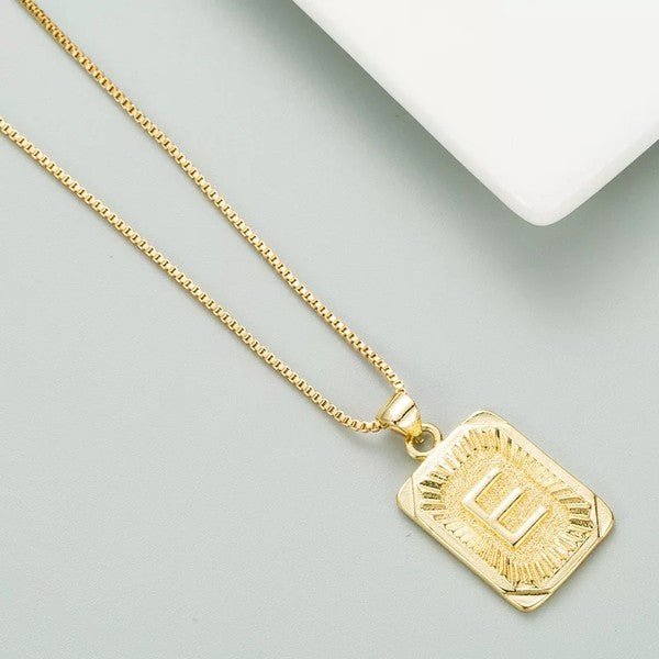 Classy Pendant Talia Initial Gold Letter Necklace