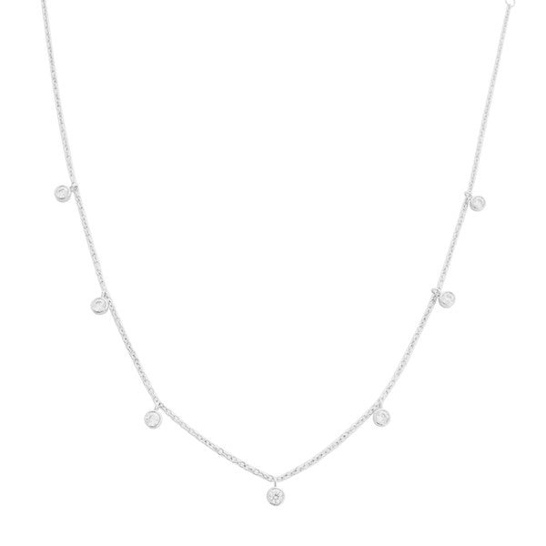 Crystal Bezel Stardust Necklace - Robbi & Angel