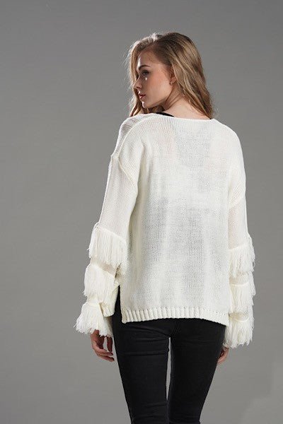 Fringe knit sweater - Robbi & Angel