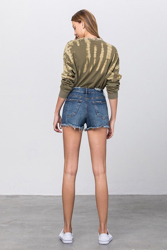 PREMIUM MID - RISE DISTRESSED SHORTS - Robbi & Angel
