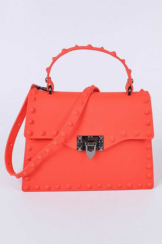 Matte Finish Studded Convertible Jelly Bag