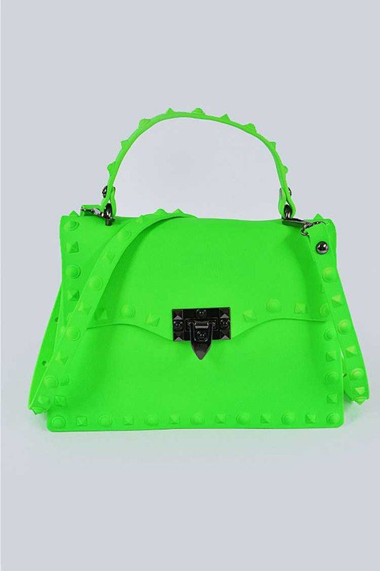 Matte Finish Studded Convertible Jelly Bag