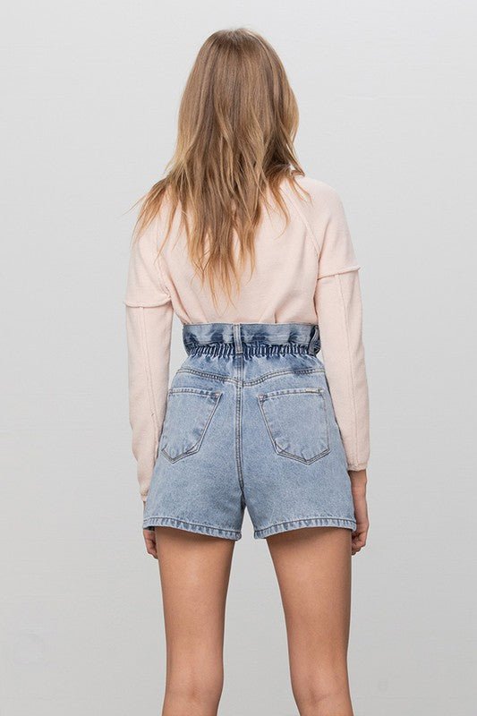 HIGH WAIST ELASTIC BANDED SHORTS - Robbi & Angel