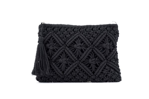 Macrame Tassel Clutch - Robbi & Angel