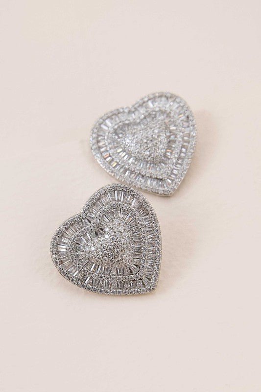 Amiya Heart Post Earrings - Robbi & Angel