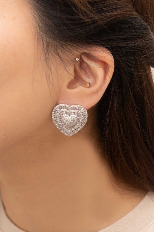 Amiya Heart Post Earrings - Robbi & Angel