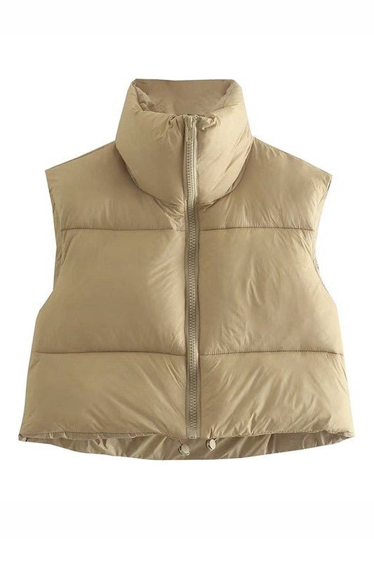 Cropped puffer vest - Robbi & Angel