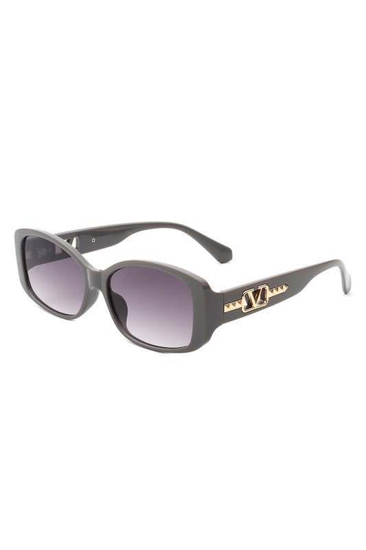 Rectangular Narrow Fashion Square Sunglasses - Robbi & Angel