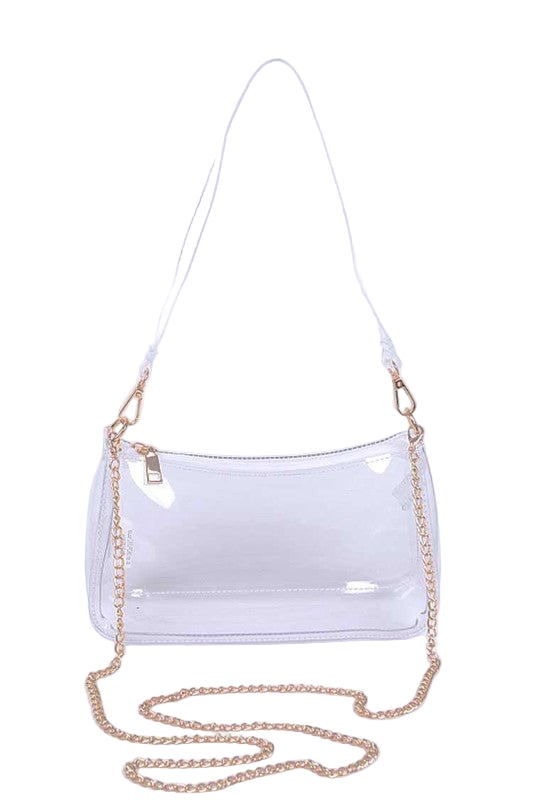 Transparent Clear Convertible Shoulder Bag
