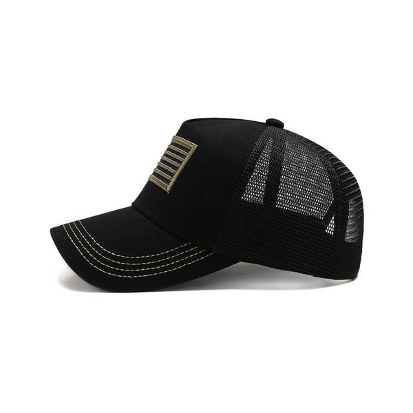 American Flag Unisex Trucker Hat - Robbi & Angel