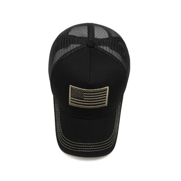 American Flag Unisex Trucker Hat - Robbi & Angel