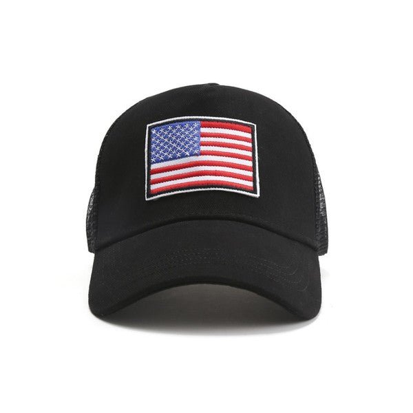 American Flag Unisex Trucker Hat - Robbi & Angel
