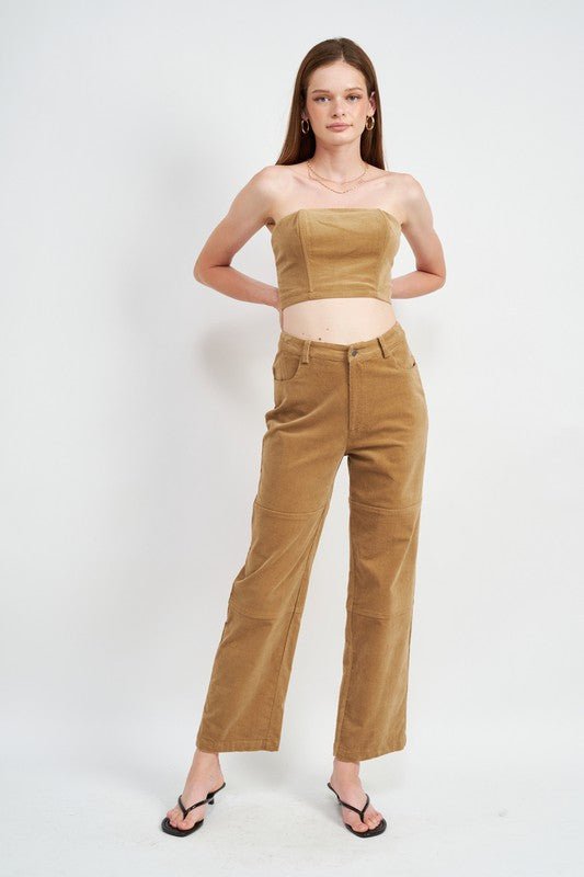 RELAXED FIT CORDUROY PANTS - Robbi & Angel