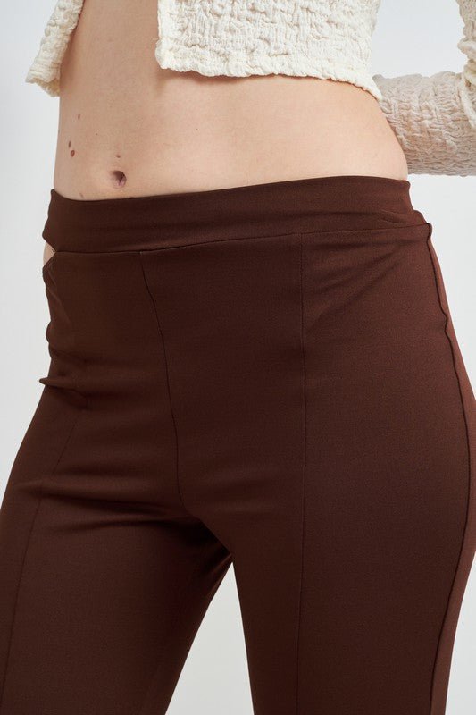 HIGH WAISTED SPLIT HEM PANTS - Robbi & Angel