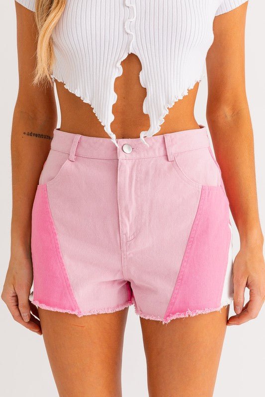 Color Blocked Shorts