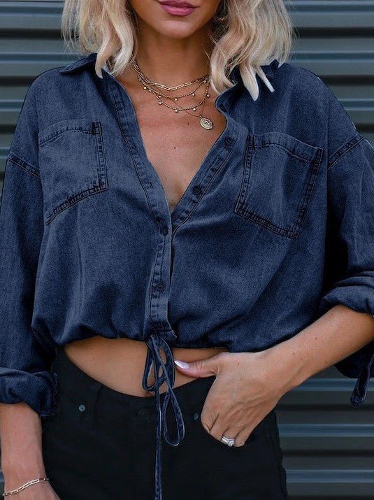 Denim cropped top - Robbi & Angel