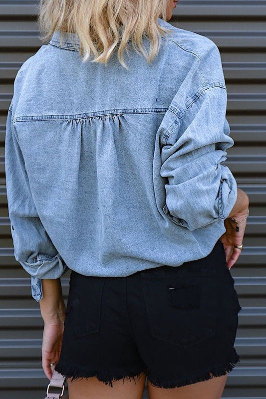 Denim cropped top - Robbi & Angel