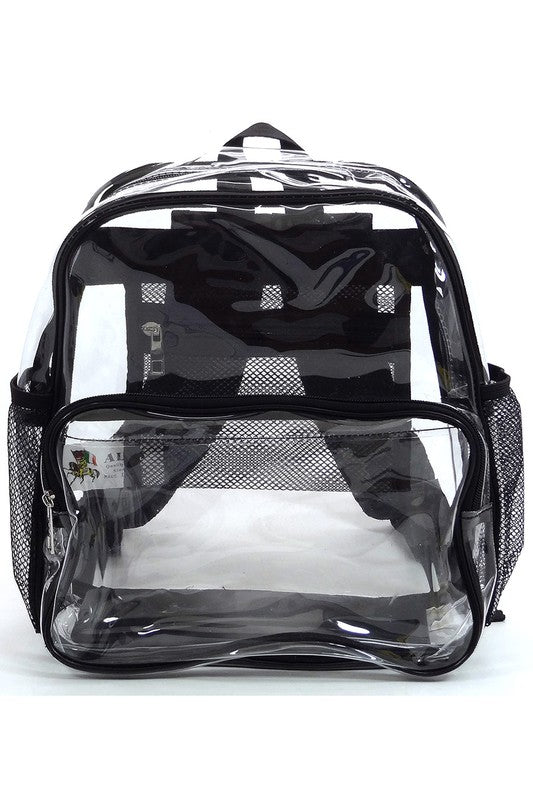 See Thru Clear Bag Backpack School Bag - Robbi & Angel