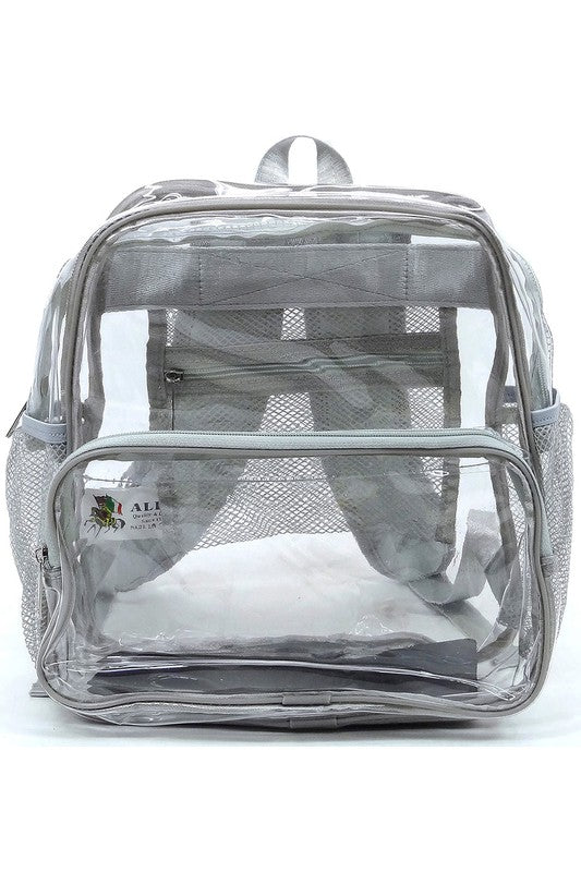 See Thru Clear Bag Backpack School Bag - Robbi & Angel