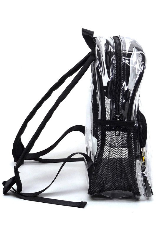 See Thru Clear Bag Backpack School Bag - Robbi & Angel