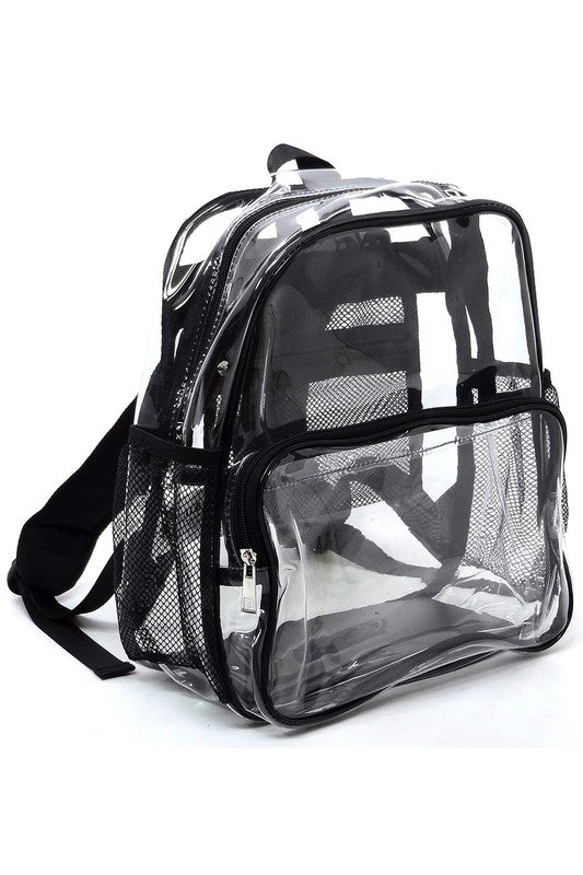 See Thru Clear Bag Backpack School Bag - Robbi & Angel