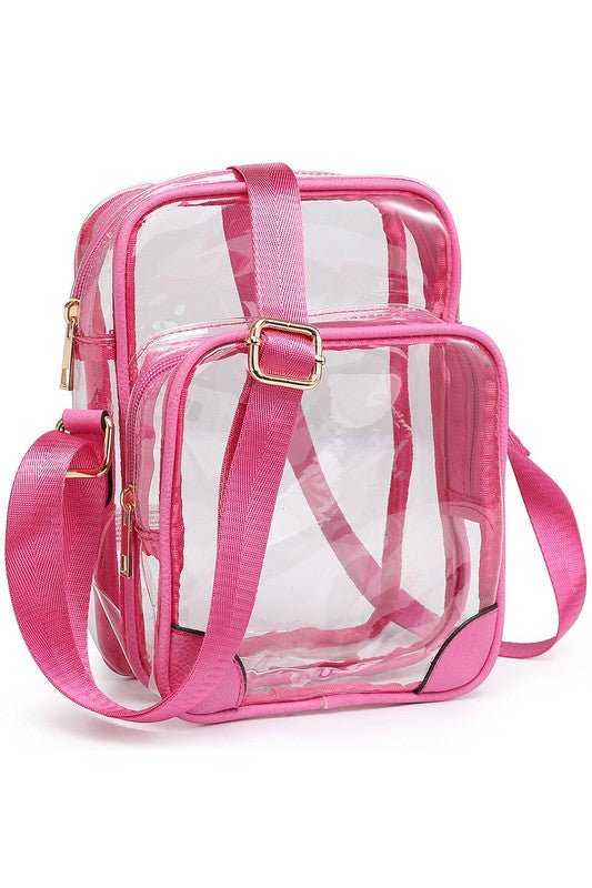 See Thru Multi Compartment Crossbody Bag - Robbi & Angel