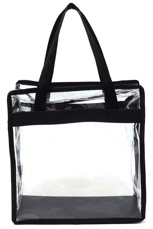 Fashion See Thru Transparent Tote Satchel - Robbi & Angel