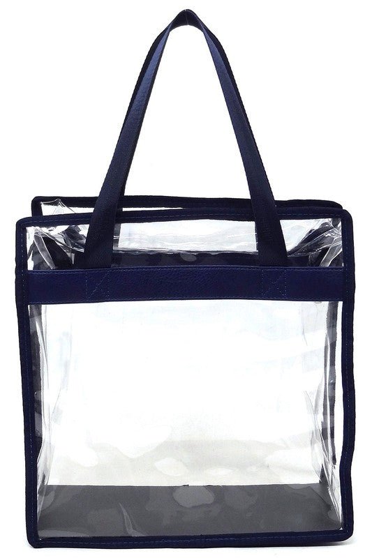 Fashion See Thru Transparent Tote Satchel - Robbi & Angel