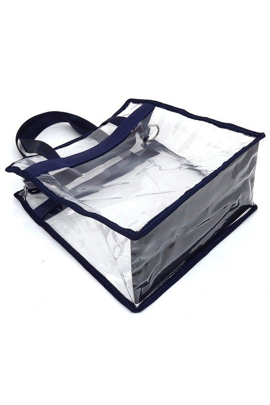 Fashion See Thru Transparent Tote Satchel - Robbi & Angel
