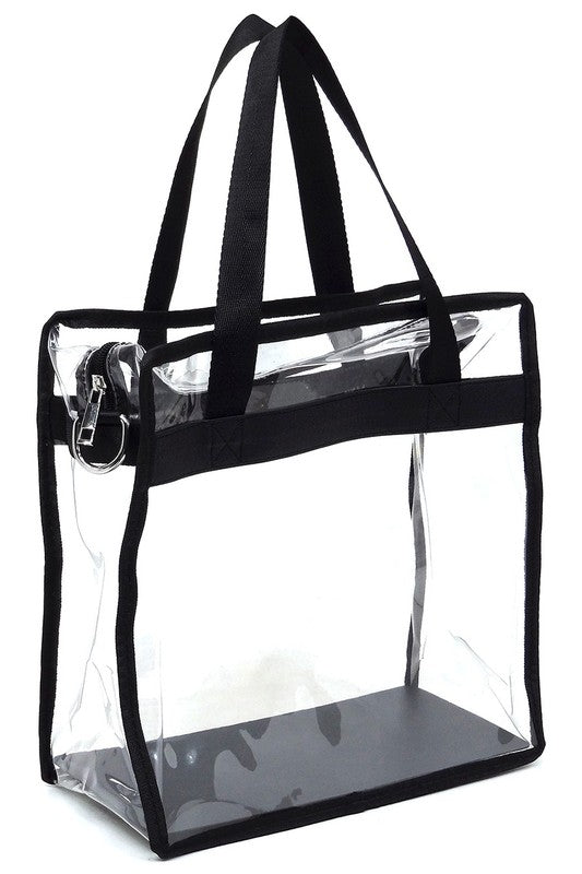 Fashion See Thru Transparent Tote Satchel - Robbi & Angel