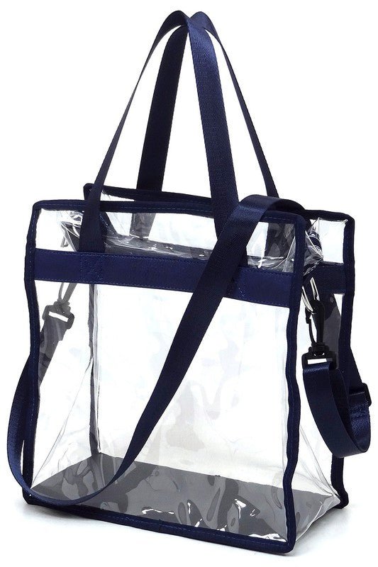 Fashion See Thru Transparent Tote Satchel - Robbi & Angel