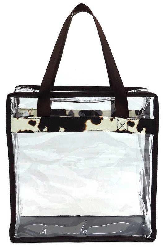 Fashion See Thru Transparent Tote Satchel - Robbi & Angel