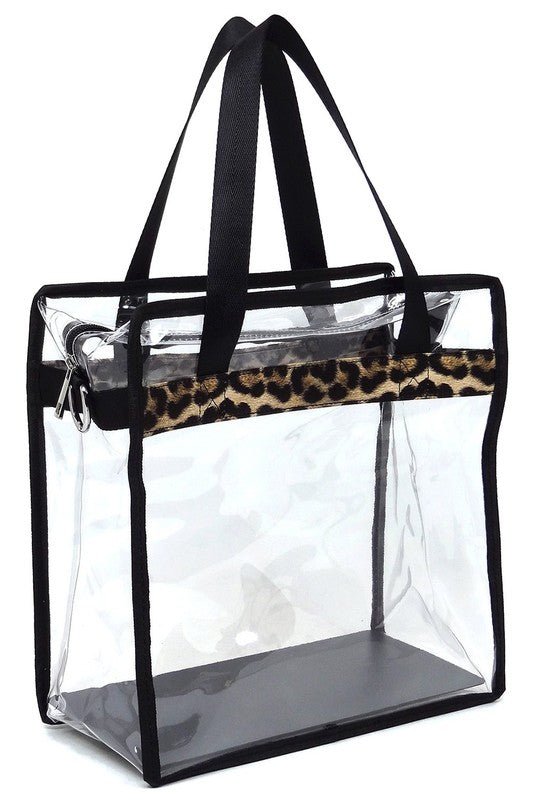 Fashion See Thru Transparent Tote Satchel - Robbi & Angel