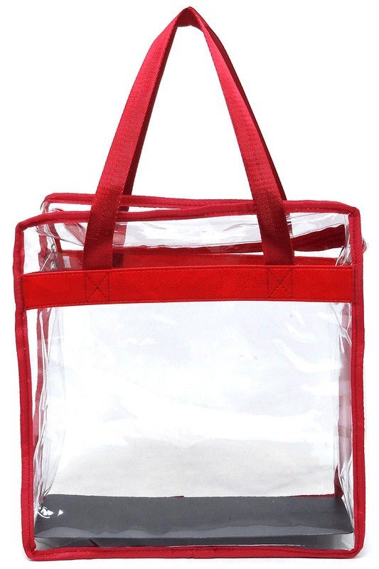 Fashion See Thru Transparent Tote Satchel - Robbi & Angel