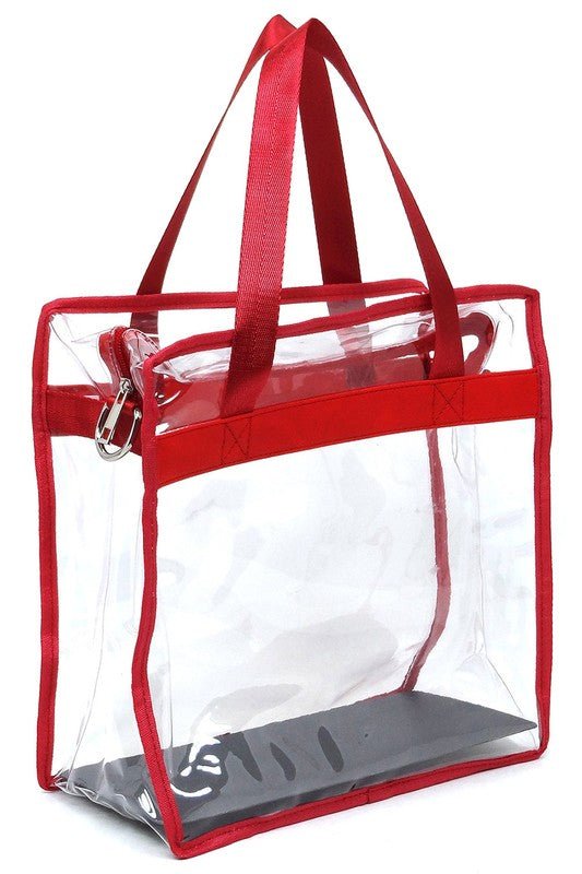Fashion See Thru Transparent Tote Satchel - Robbi & Angel