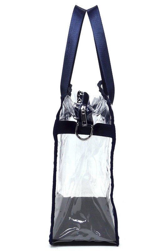 Fashion See Thru Transparent Tote Satchel - Robbi & Angel