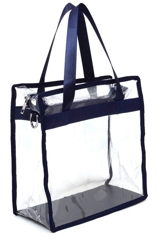 Fashion See Thru Transparent Tote Satchel - Robbi & Angel