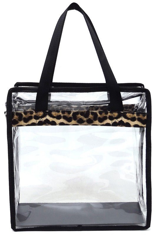 Fashion See Thru Transparent Tote Satchel - Robbi & Angel