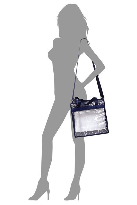Fashion See Thru Transparent Tote Satchel - Robbi & Angel