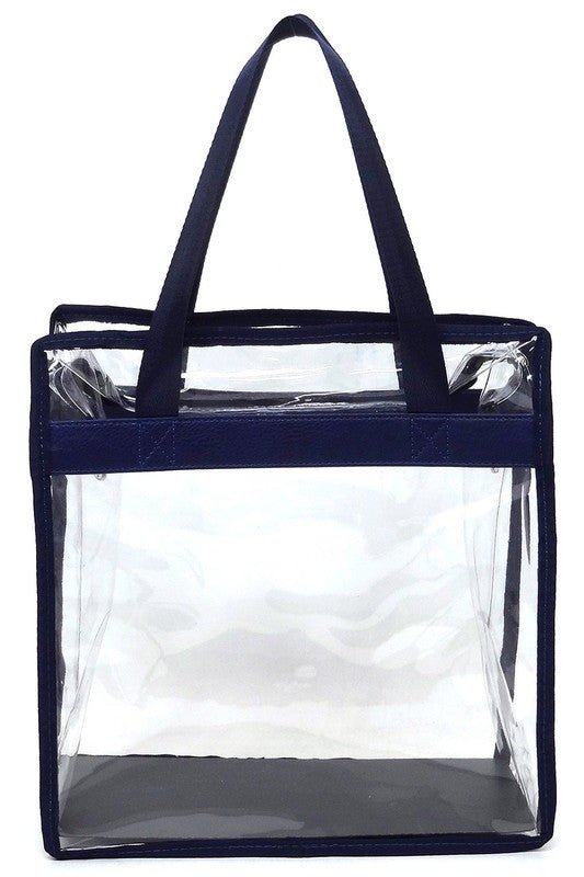 Fashion See Thru Transparent Tote Satchel - Robbi & Angel