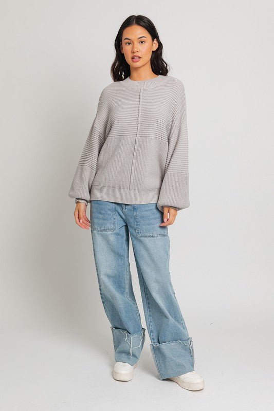 Ribbed Knitted Sweater - Robbi & Angel